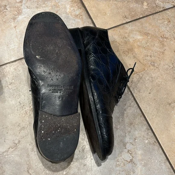 Lorenzo Banfi Man’s Italian Shoe Crocodile Dressing size 8 - Picture 13 of 16